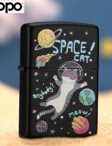 ZIPPO 오일 지포 라이터 정품 SPACE CAT 선물용