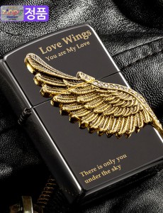 지포 라이타 Love Wings 골드 지포정품 미국산