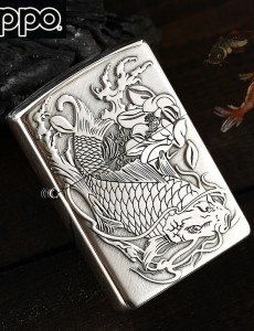 zippo 지포 라이타 정품 미국산 실버 순은 물고기자리