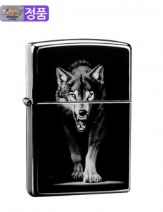 미국산 zippo 오일 지포 라이터 정품 늑대 Black Ice Wolf